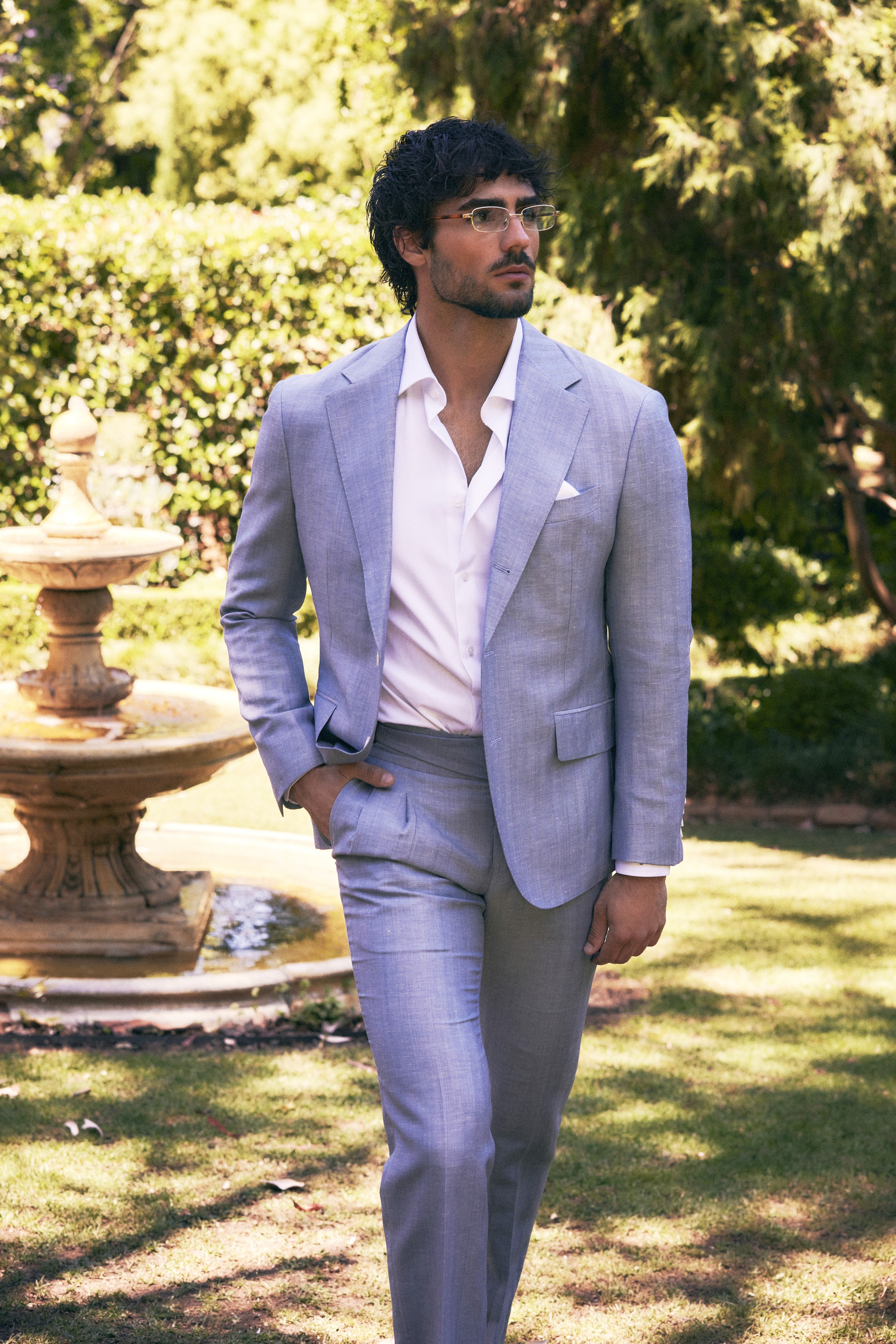 Classic Ice Blue Custom Suit
