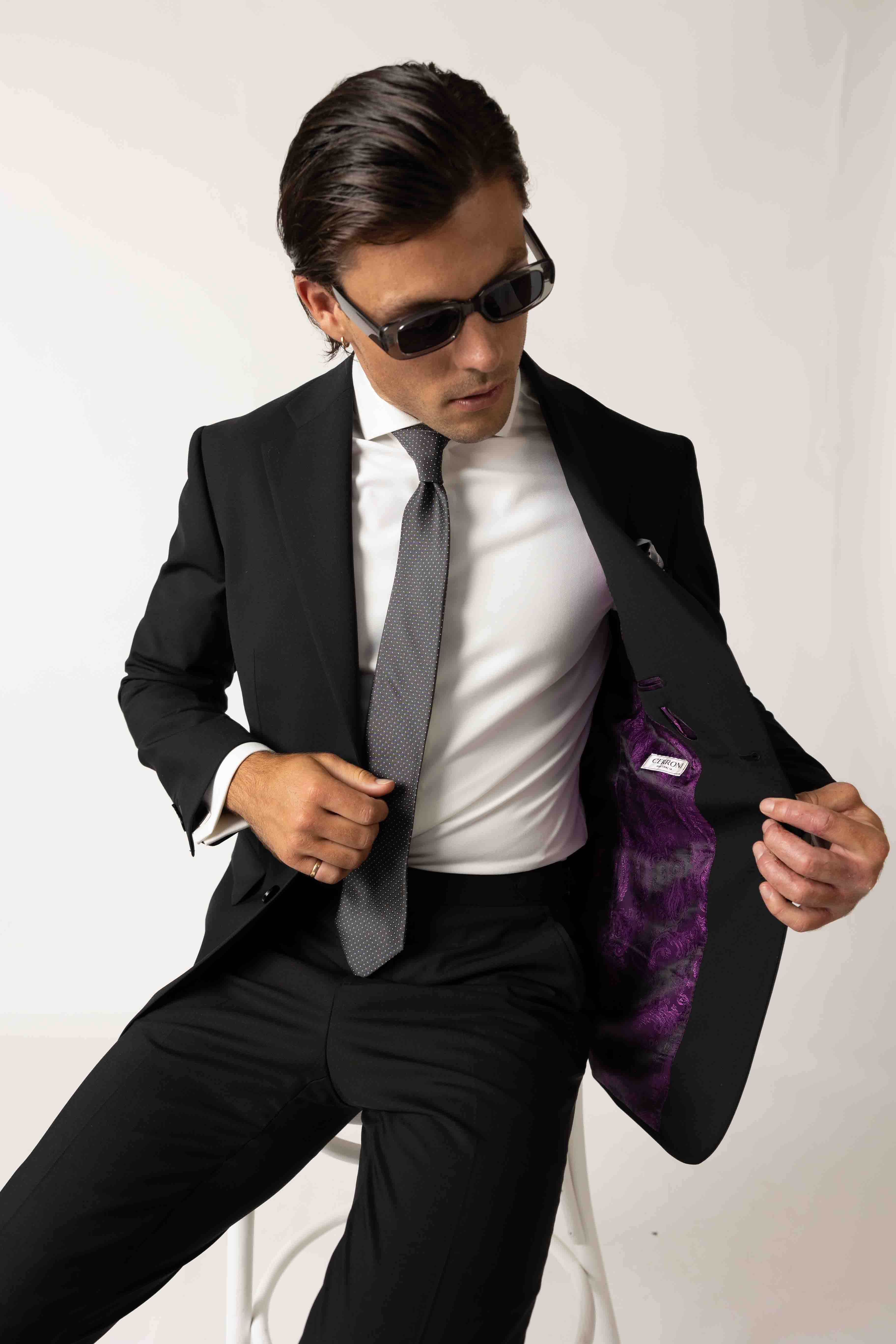 Classic Black Custom Suit
