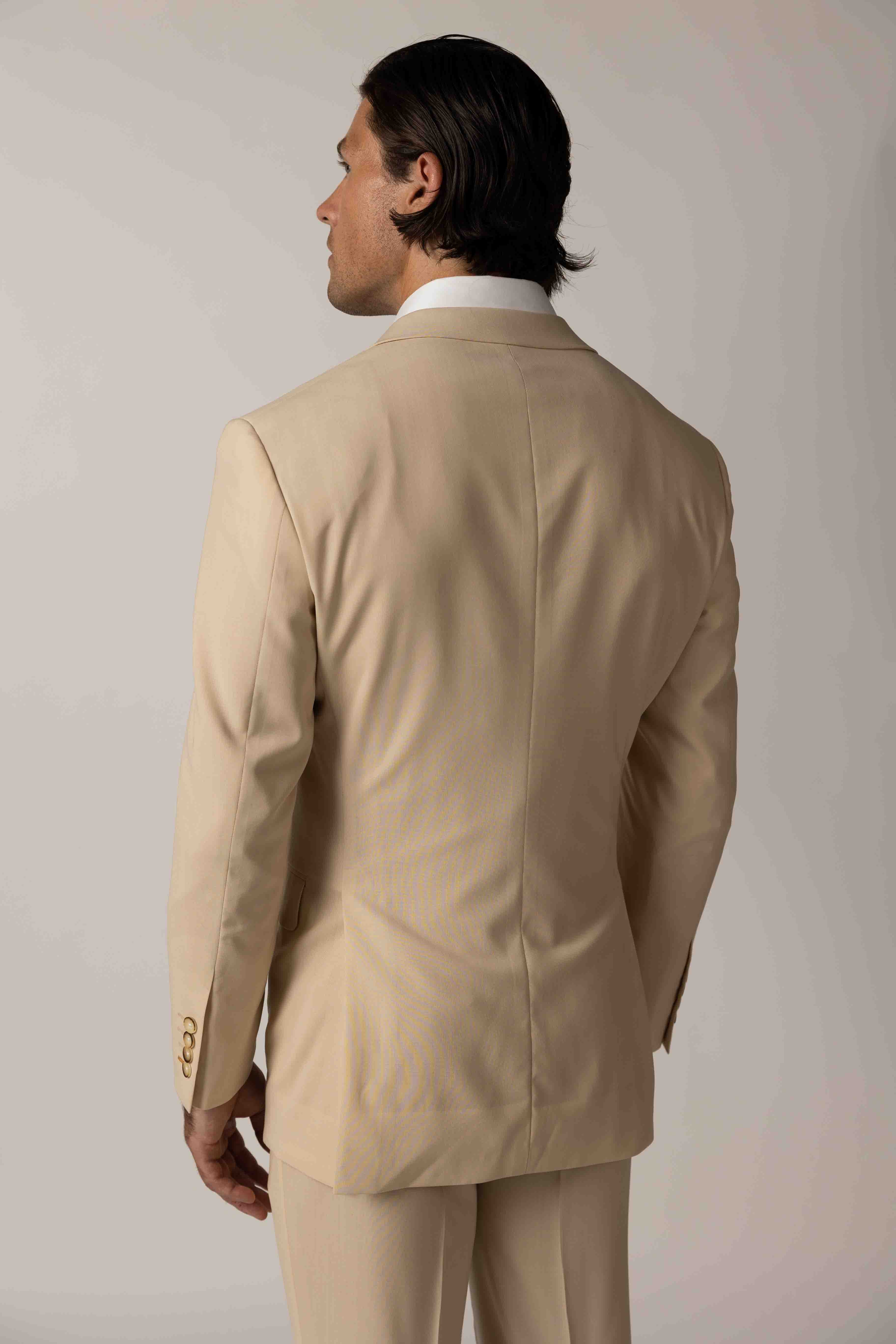 Classic Sand Beige Custom Suit