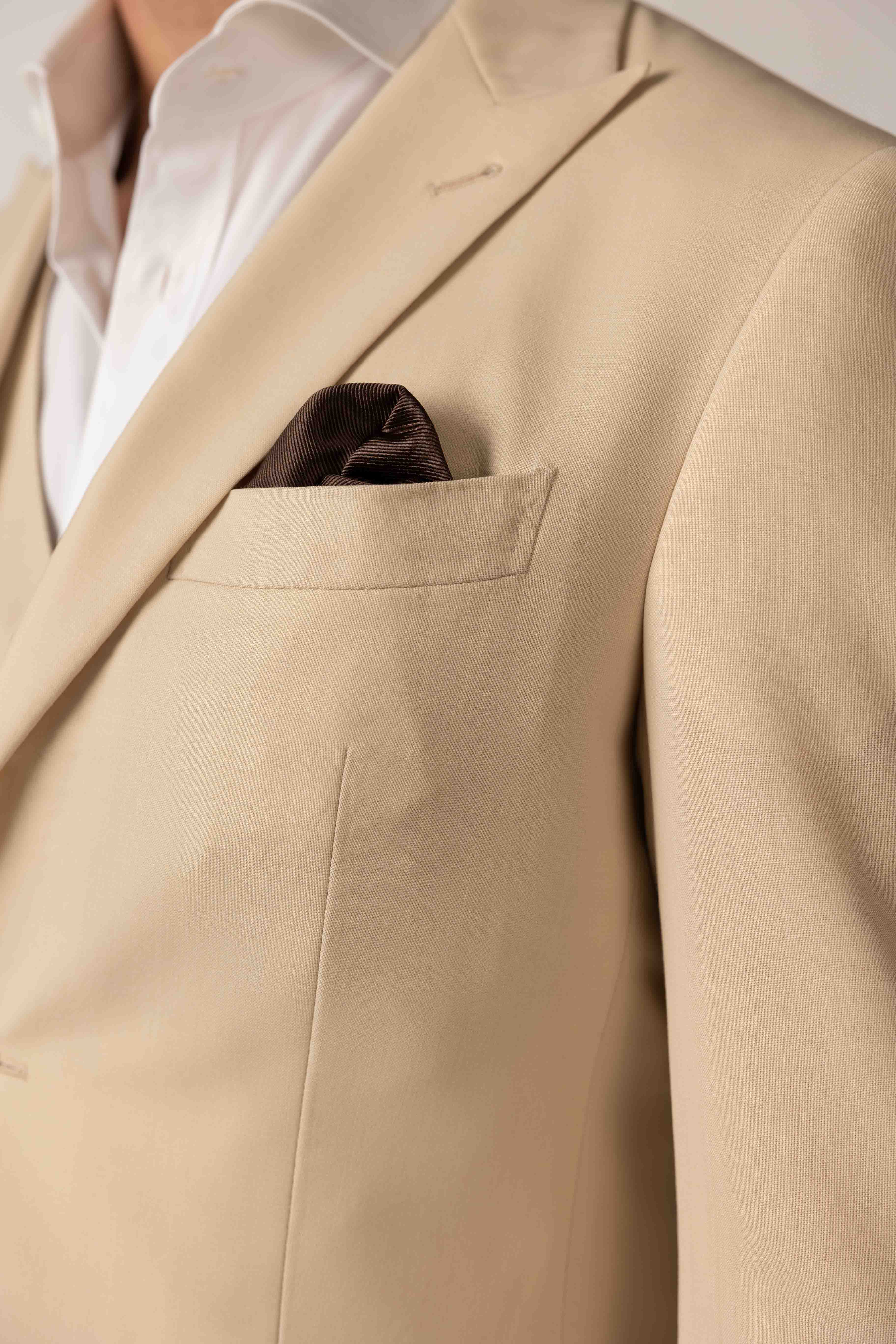 Classic Sand Beige Custom Suit