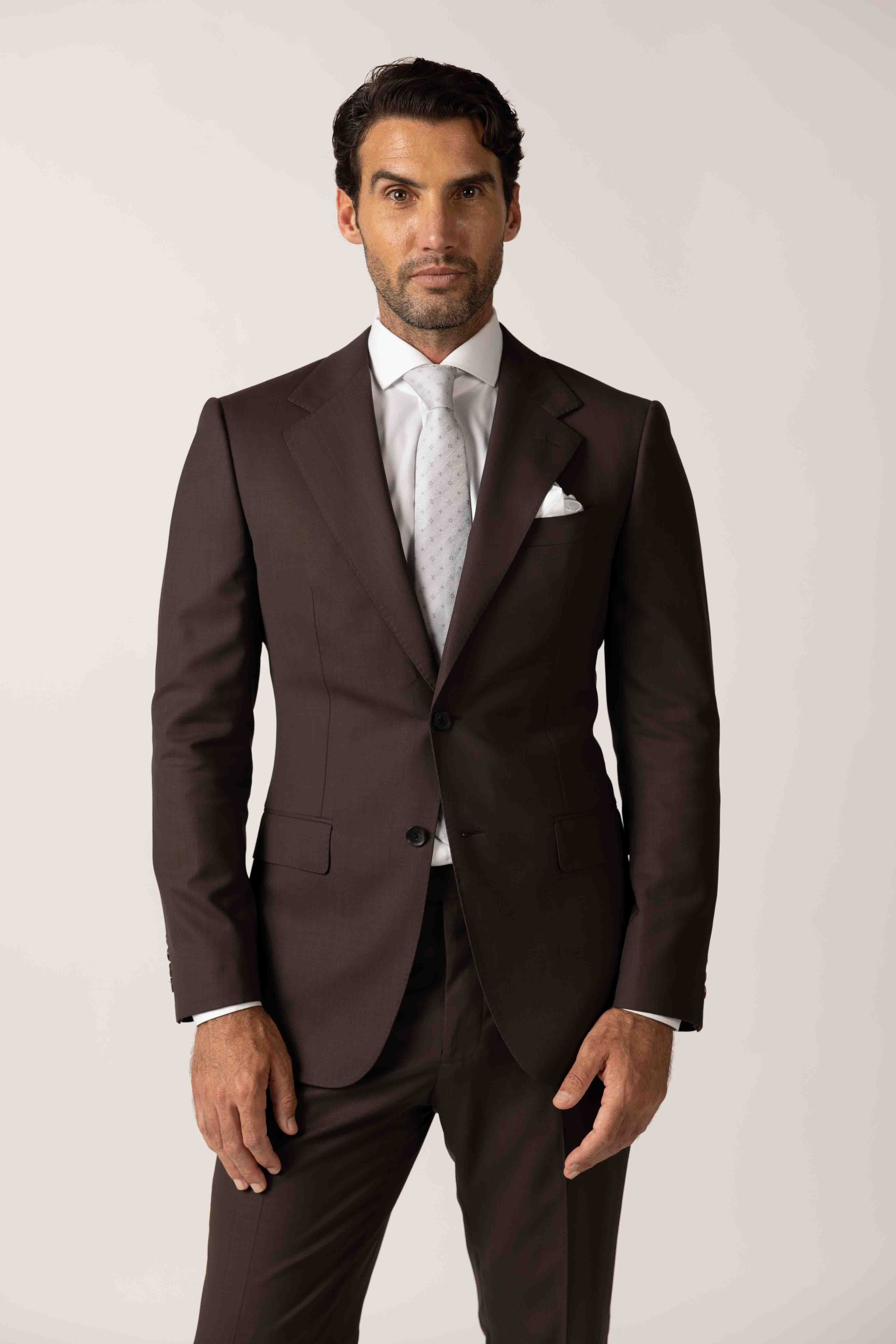 Classic Chocolate Brown Custom Suit