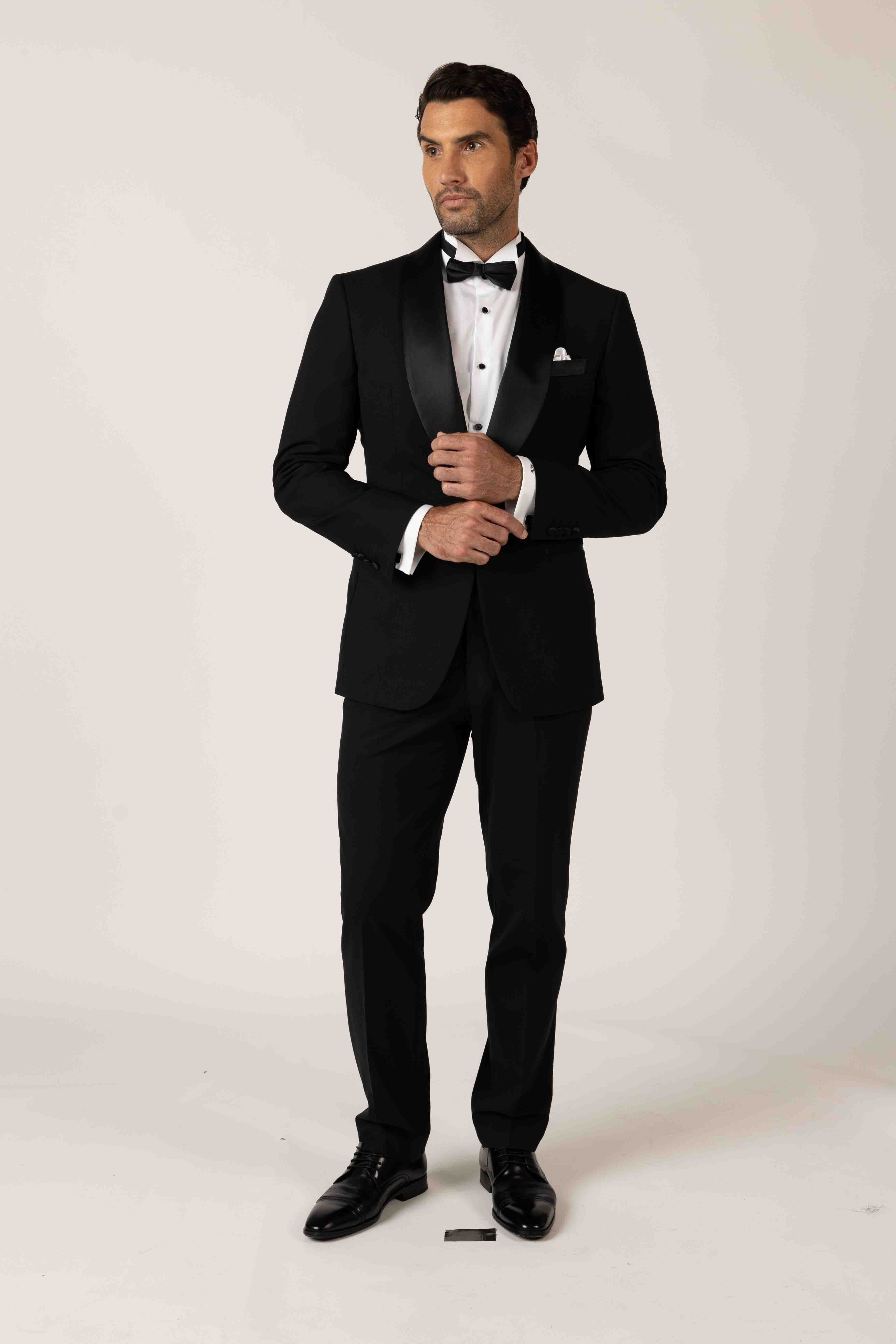 Black Custom Wedding Tuxedo