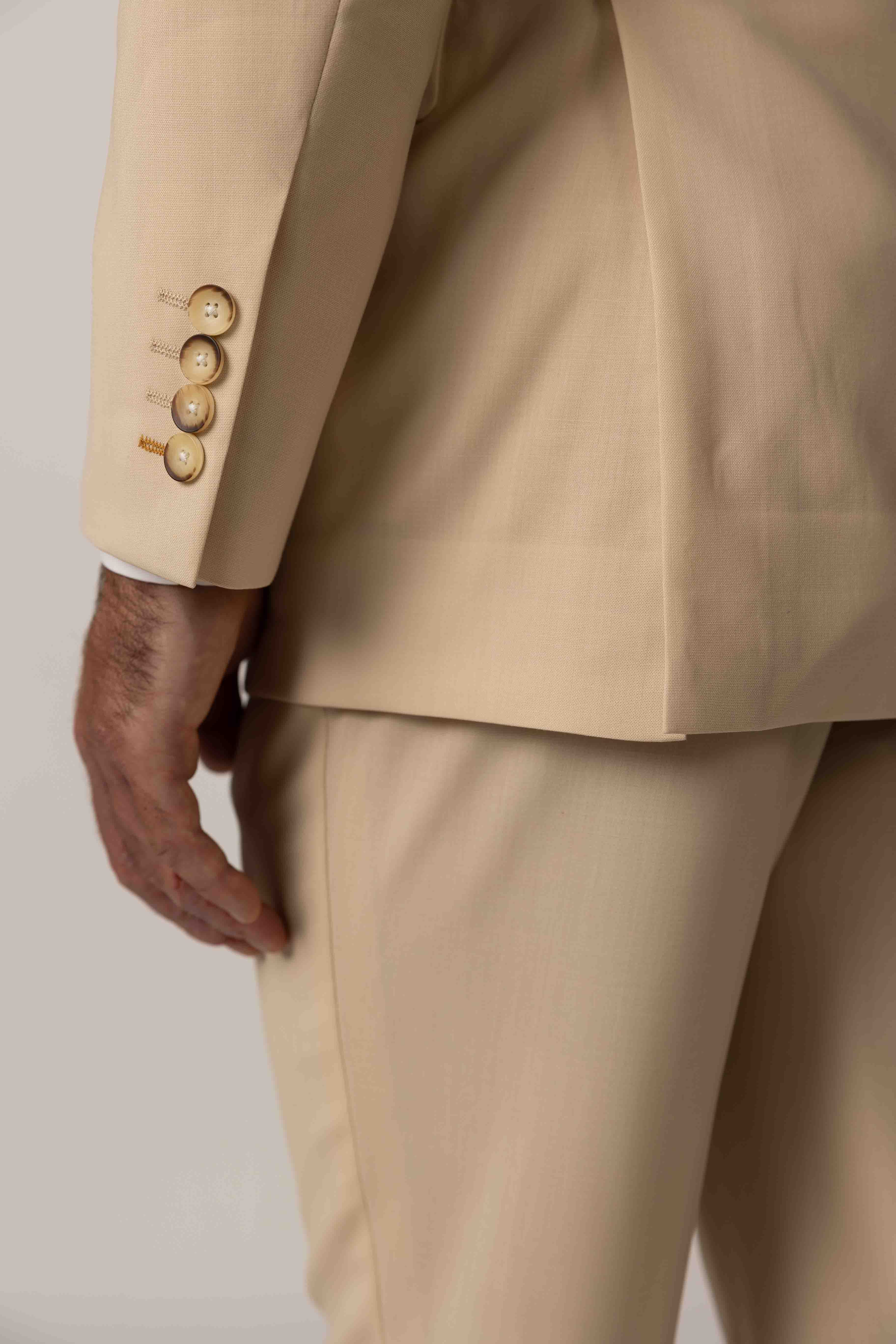 Classic Sand Beige Custom Suit