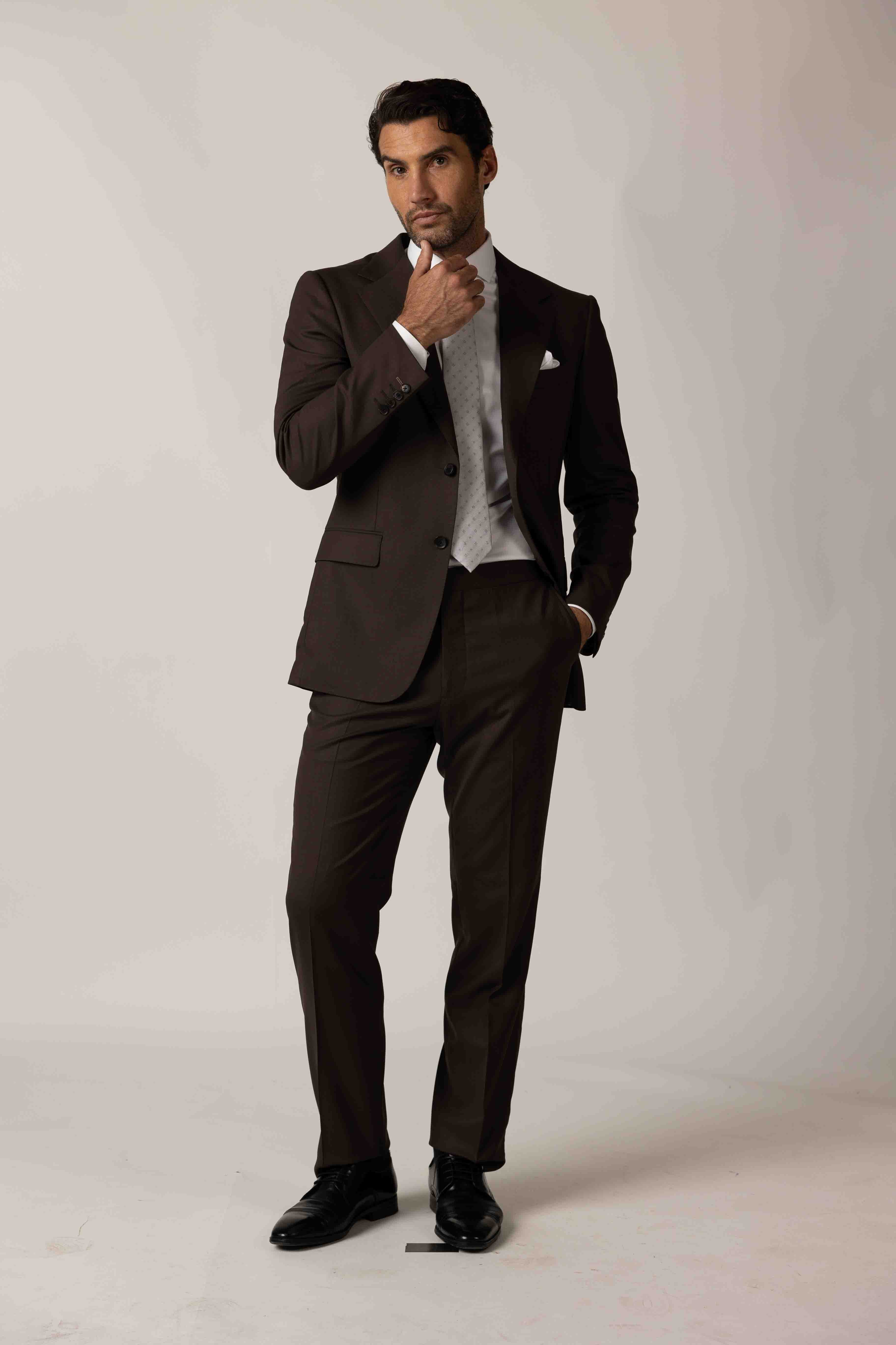 Classic Chocolate Brown Custom Suit