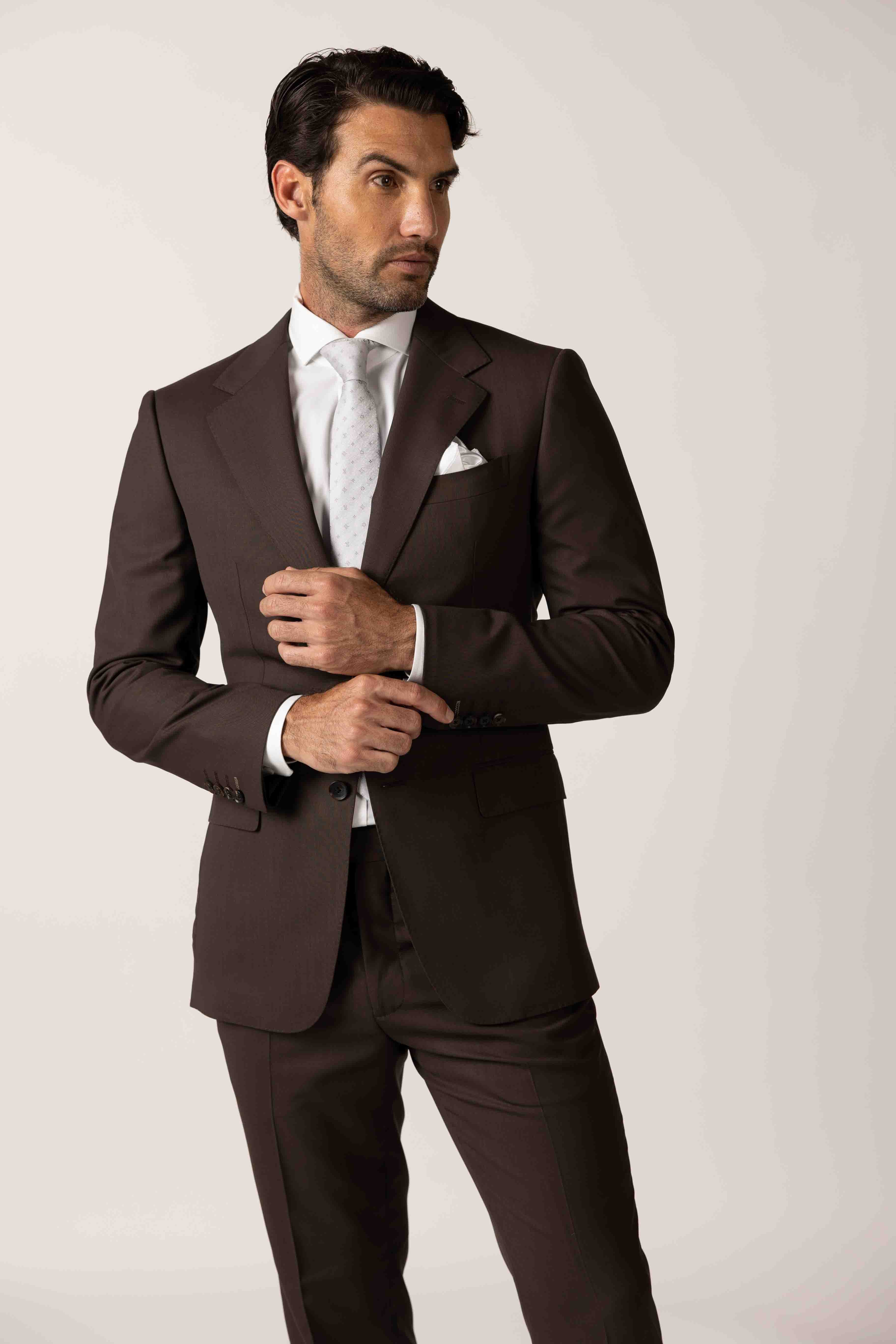 Classic Chocolate Brown Custom Suit