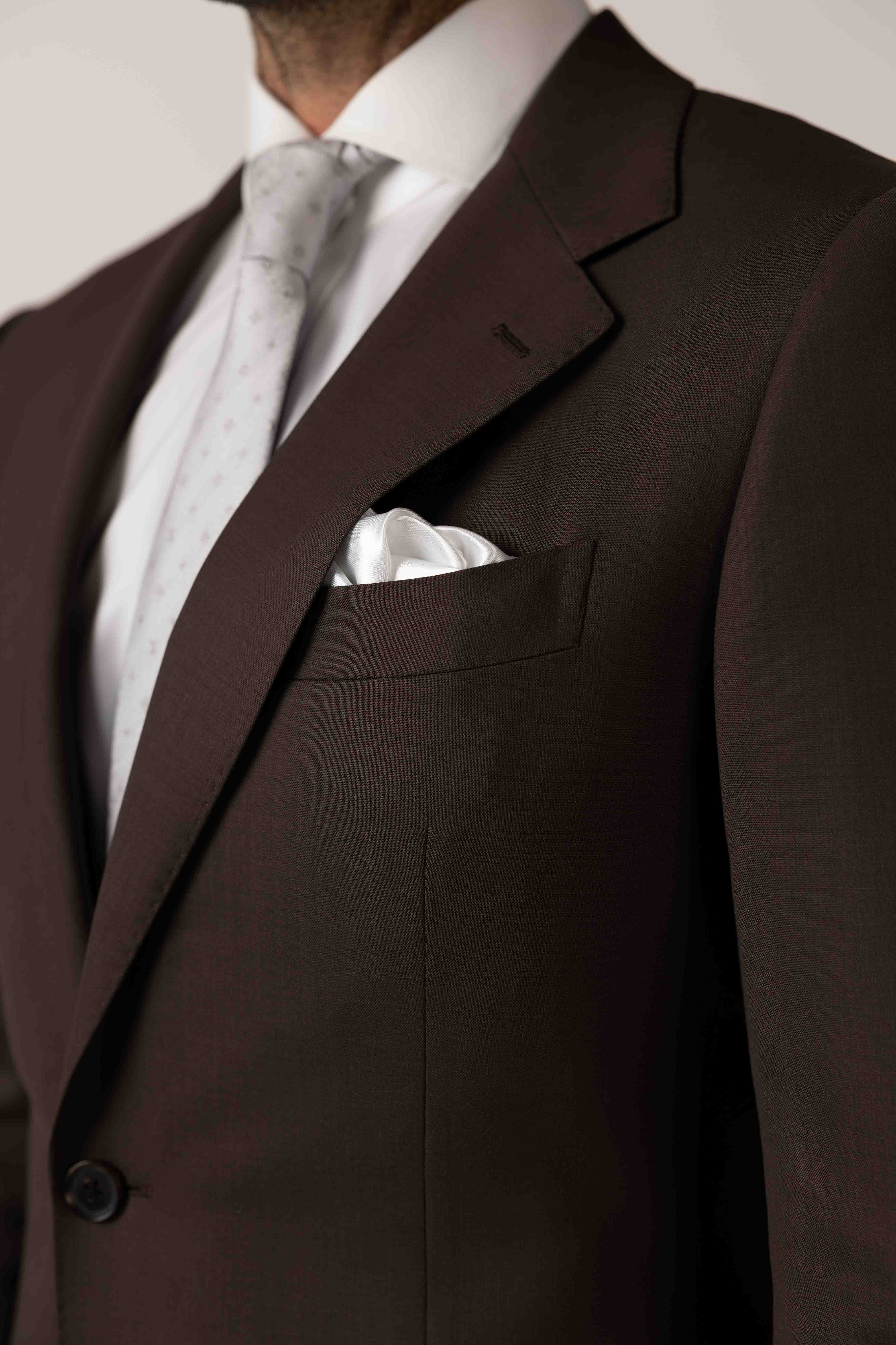 Classic Chocolate Brown Custom Suit