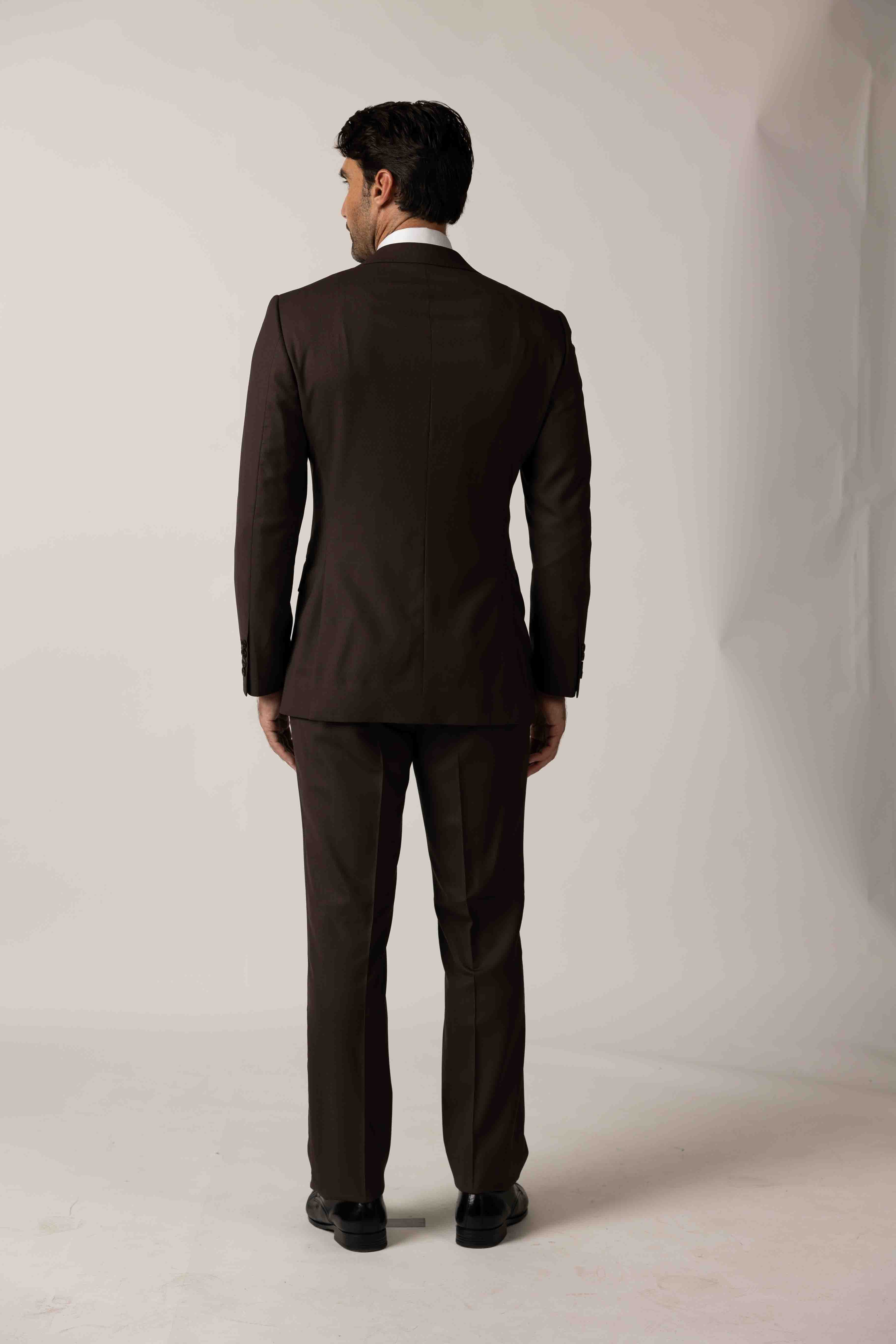 Classic Chocolate Brown Custom Suit
