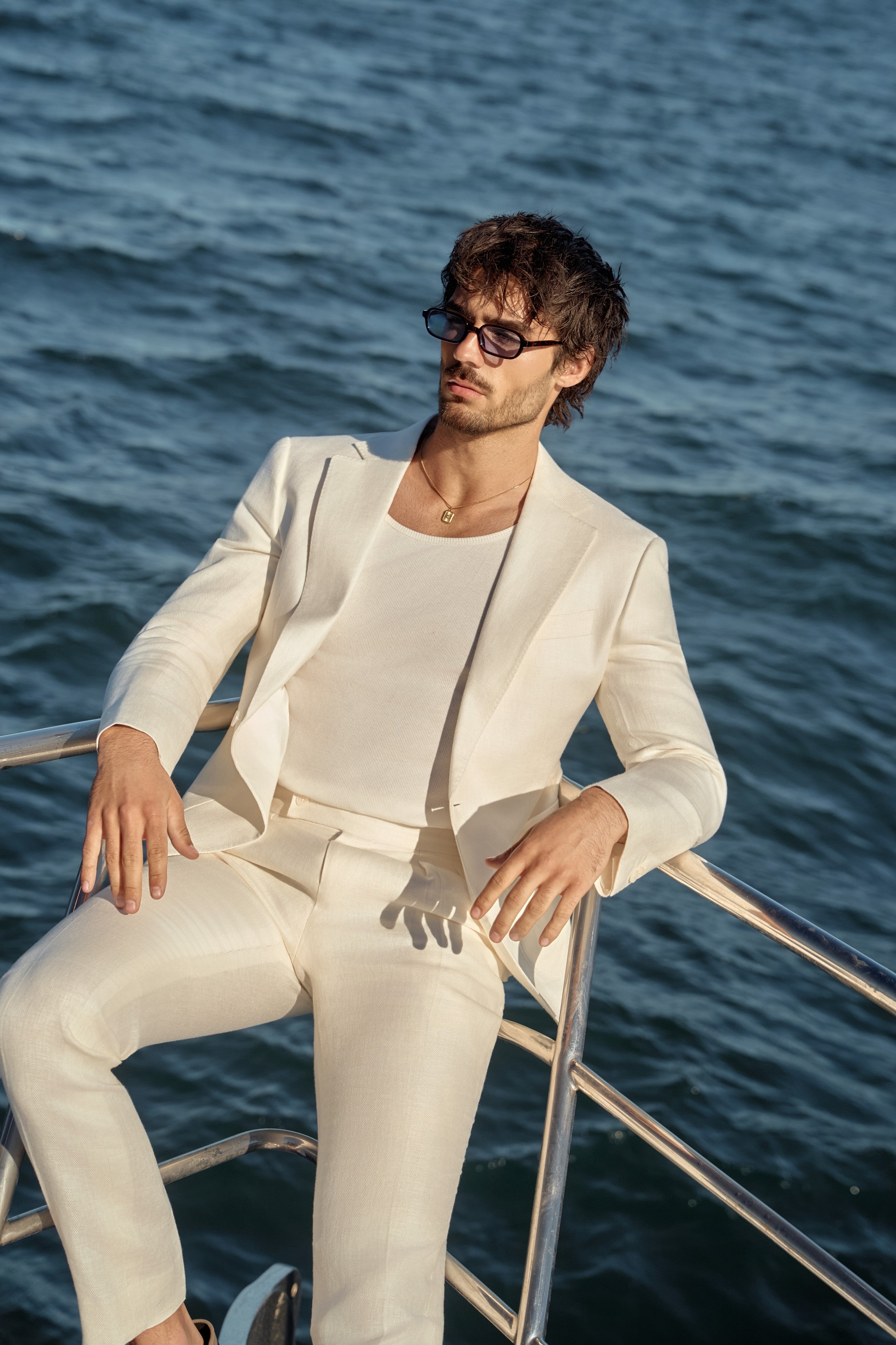 Classic Ivory Cream Custom Suit